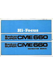 Sankyo CME 660 manual. Camera Instructions.